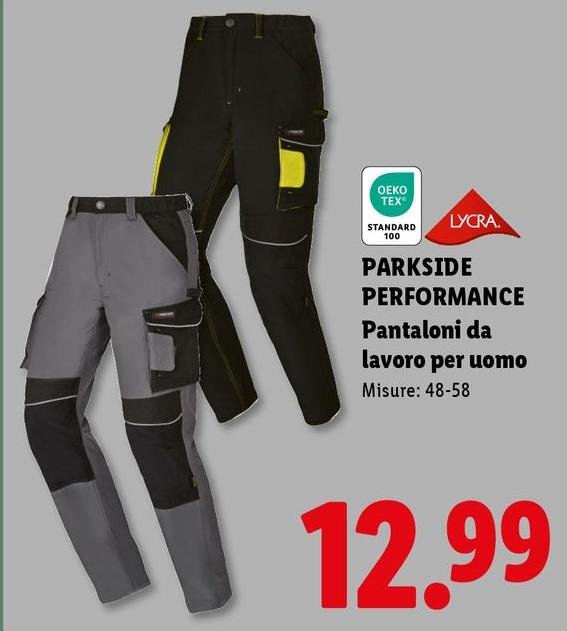 Parkside Performance - Pantaloni Da Lavoro Per Uomo