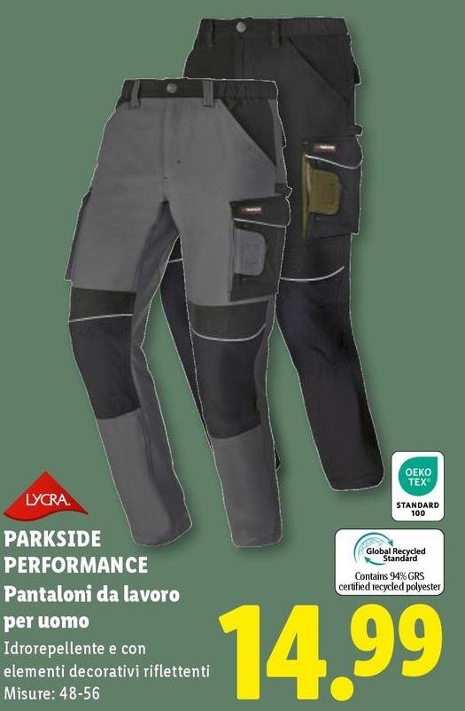Parkside Performance - Pantaloni Da Lavoro Per Uomo