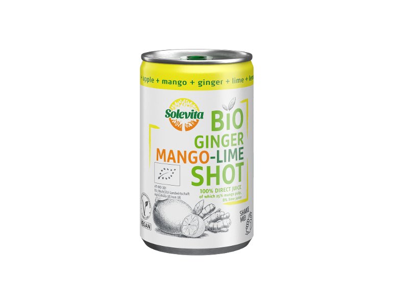 BIO shot zenzero, mango e lime