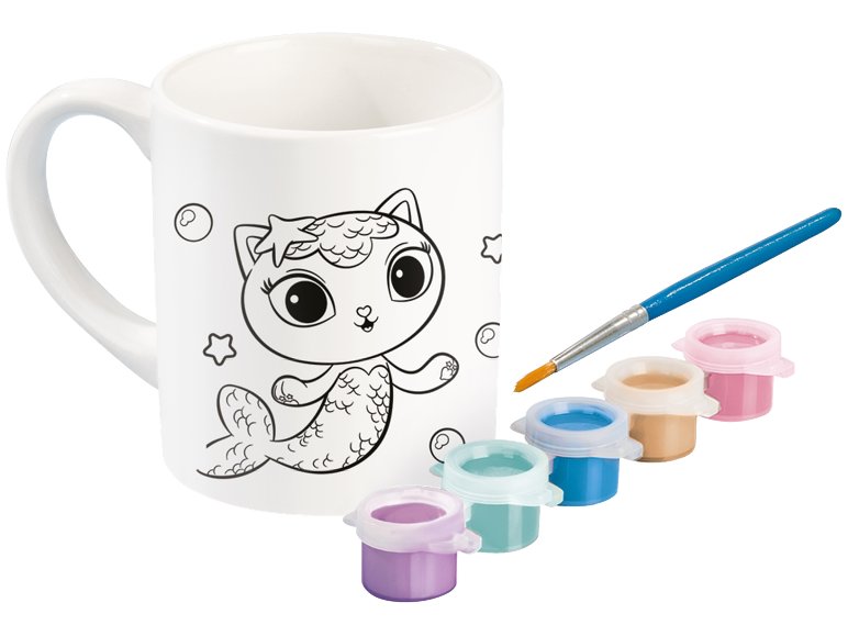 Tazza da colorare o set creazione bracciali "Frozen, Stitch, Paw Patrol, Gabby's Dollhouse"