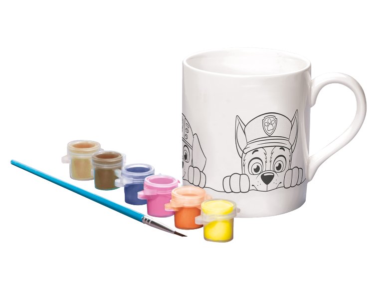 Tazza da colorare o set creazione bracciali "Frozen, Stitch, Paw Patrol, Gabby's Dollhouse"