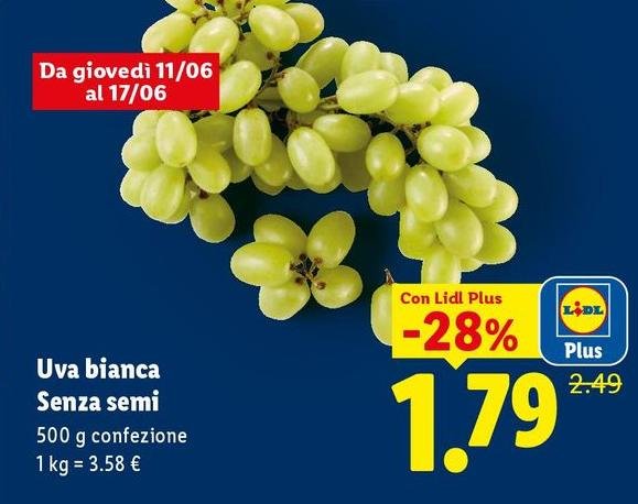 Uva Bianca Semi Senza