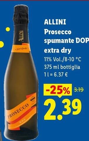 Allini - Prosecco Spumante Dop Extra Dry