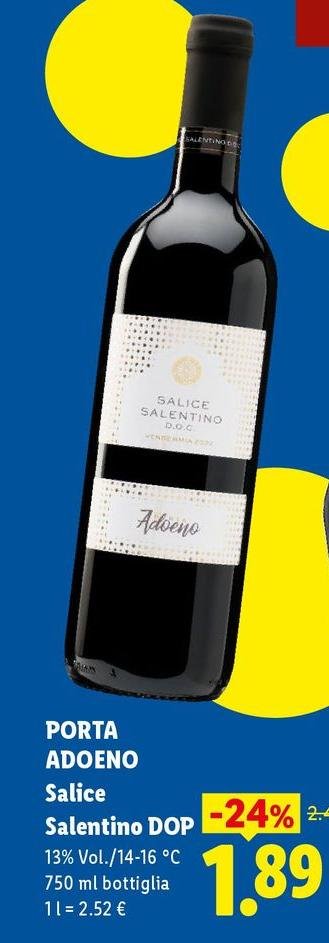 Salice Salentino - Porta Adoeno Dop