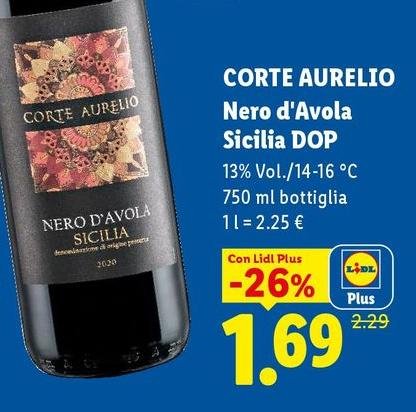Corte Aurelio - Nero D'avola Sicilia Dop