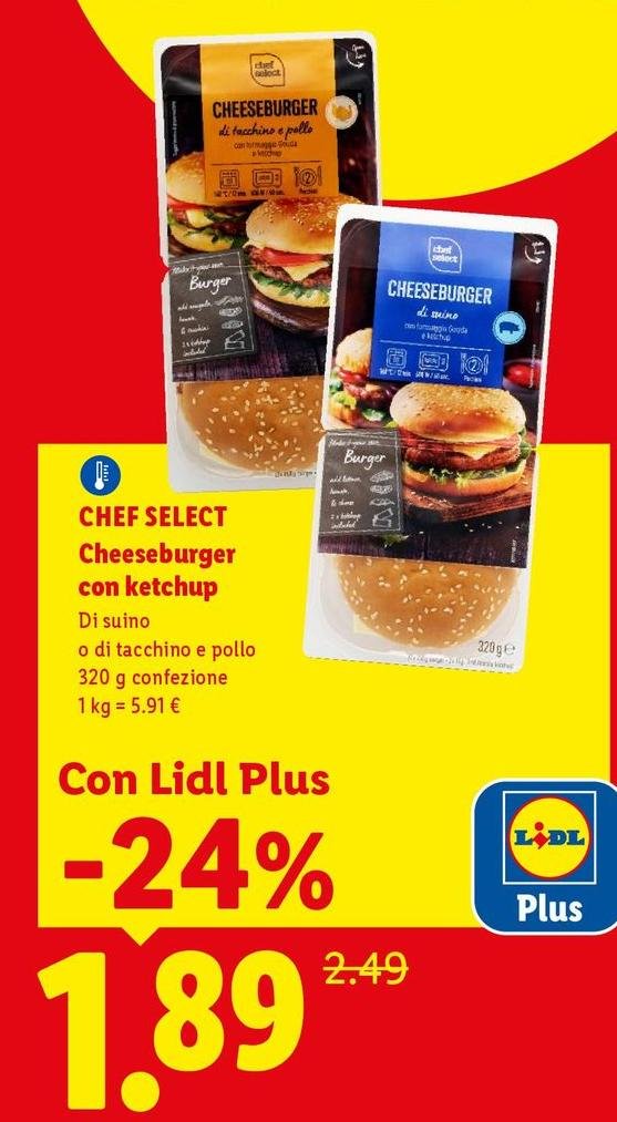 Chef Select - Cheeseburger Con Ketchup