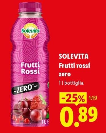 Solevita - Frutti Rossi Zero
