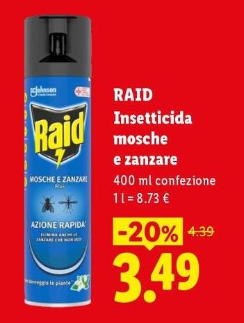 Raid - Insetticida Mosche E Zanazare