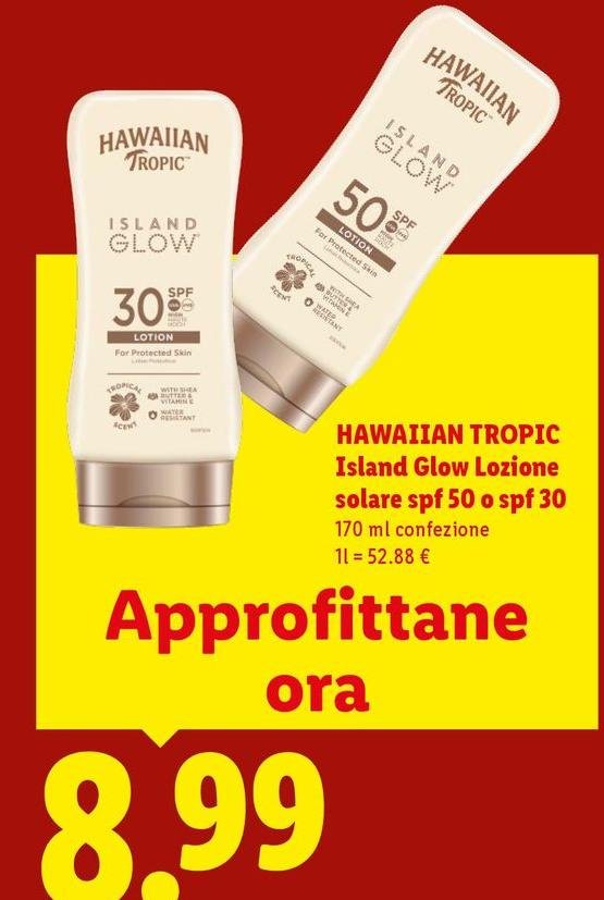 Hawaiian Tropic - Island Glow Lozione Solare Spf 50