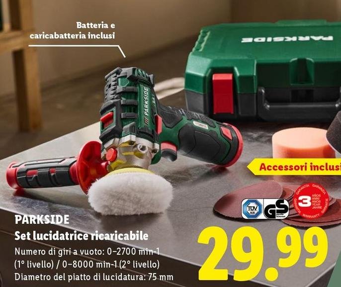 Parkside - Set Lucidatrice Ricaricabile