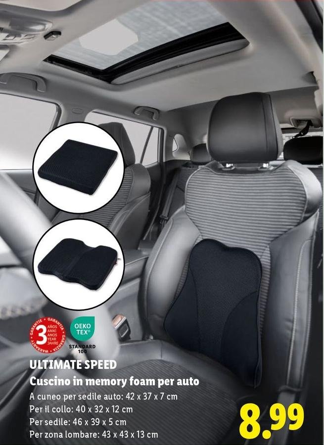 Ultimate Speed - Cuscino In Memory Foam Per Auto