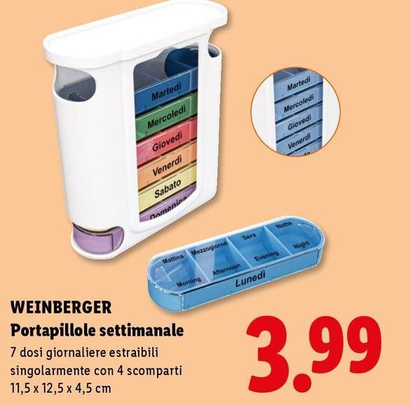 Weinberger - Portapillole Settimanale
