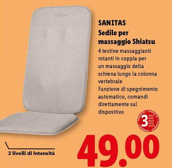 Sanitas - Sedile Per Massaggio Shiatsu