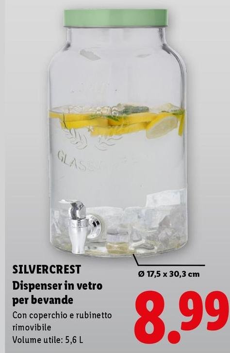 Silvercrest - Dispenser In Vetro Per Bevande