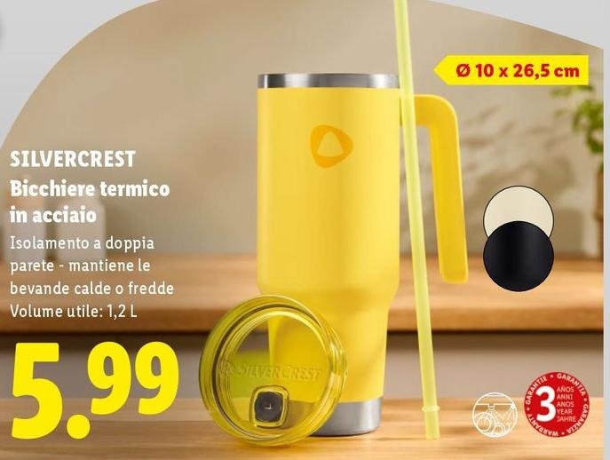 Silvercrest - Bicchiere Termico In Acciaio