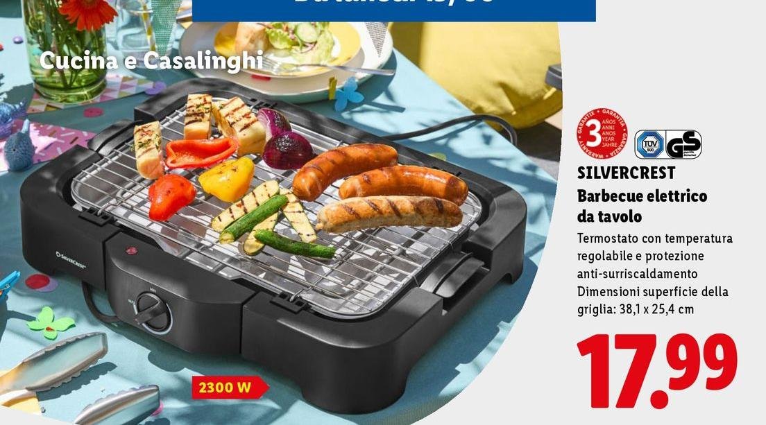 Silvercrest - Barbecue Elettrico Da Tavola