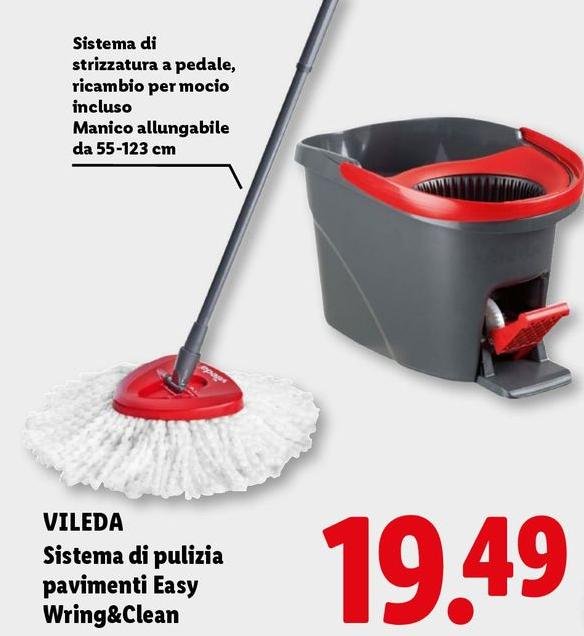 Vileda - Sistema Di Pulizia Pavimenti Easy Wring & Clean