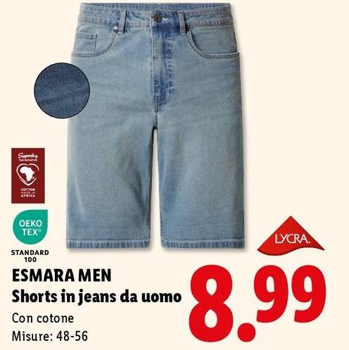 Esmara Men - Shorts In Jeans Da Uomo