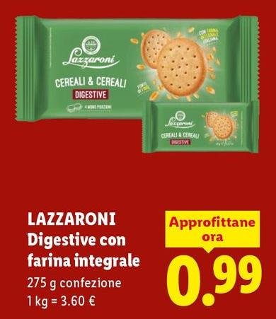 Lazzaroni - Digestive Con Farina Integrale