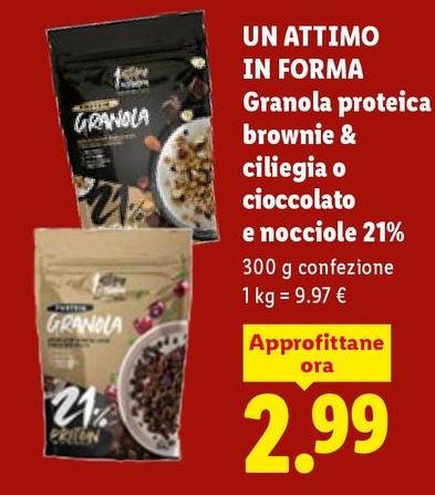 1 Attimo In Forma - Granola Proteica Brownie & Ciliegia
