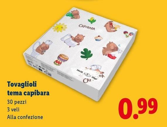 Tovaglioli Temp Capibara