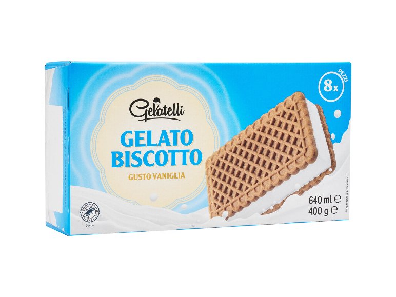 Gelato biscotto alla vaniglia