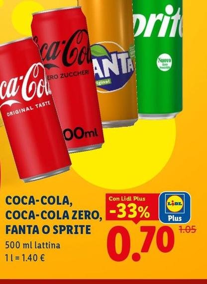 Coca-Cola/Zero/Fanta/Sprite - 500 Ml Lattina