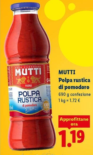 Mutti - Polpa Rustica Di Pomodoro