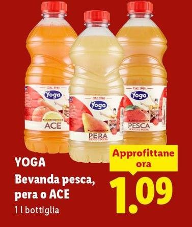 Yoga - Bevanda Pesca, Pera O Ace