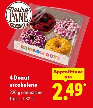4 Donut Arcobaleno