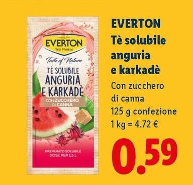 Everton - Tè Solubile Anguria E Karkade