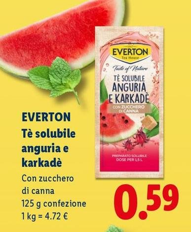 Everton - Tè Solubile Anguria E Karkadé