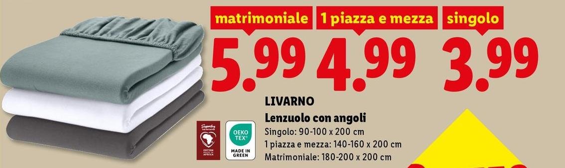 Livarno - Lenzuola Con Angoli