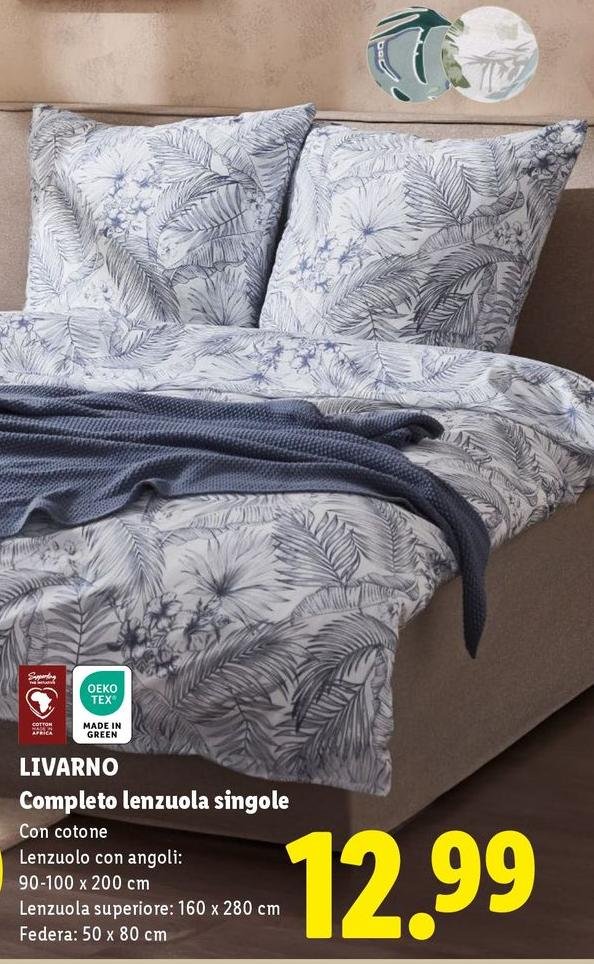 Livarno - Completo Lenzuola Singole