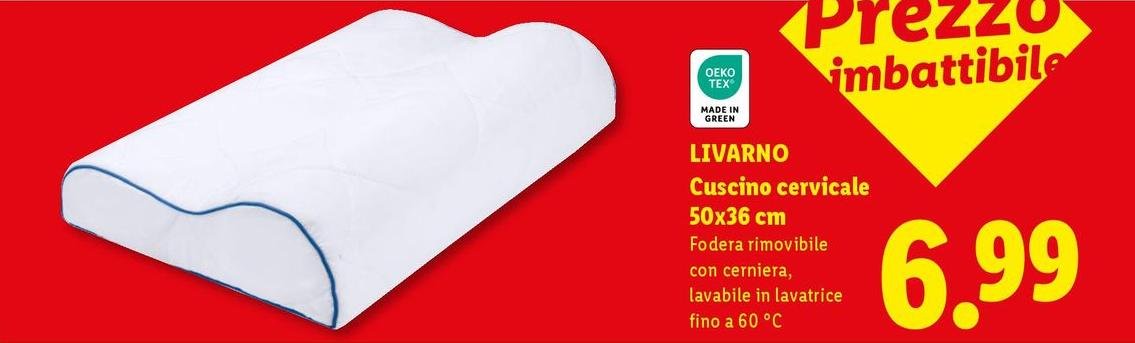 Livarno - Cuscino Cervicale 50x36cm