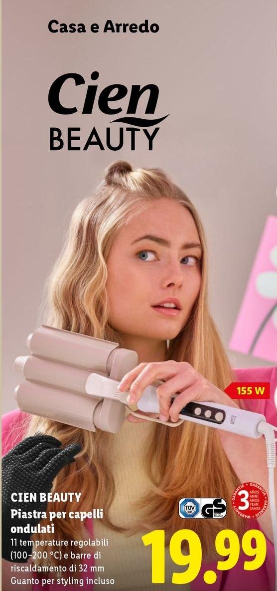 Ciean Beauty - Piastra Per Capelli Ondulati