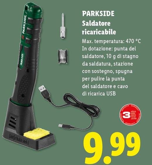 Parkside - Saldatore Ricaricabile