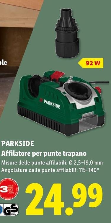 Parkside - Affilatore Per Punte Trapano