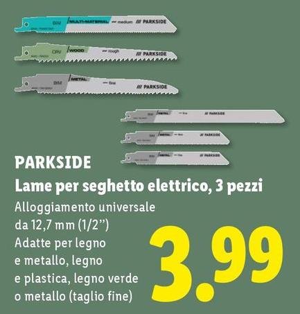 Parkside - Lame Per Seghetto Elettrico