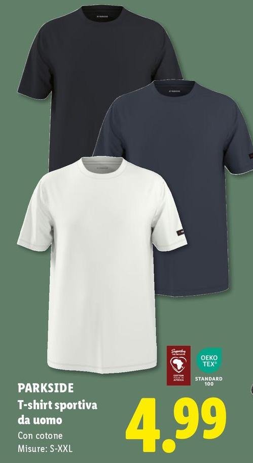 Parkside - T-Shirt Sportiva Da Uomo