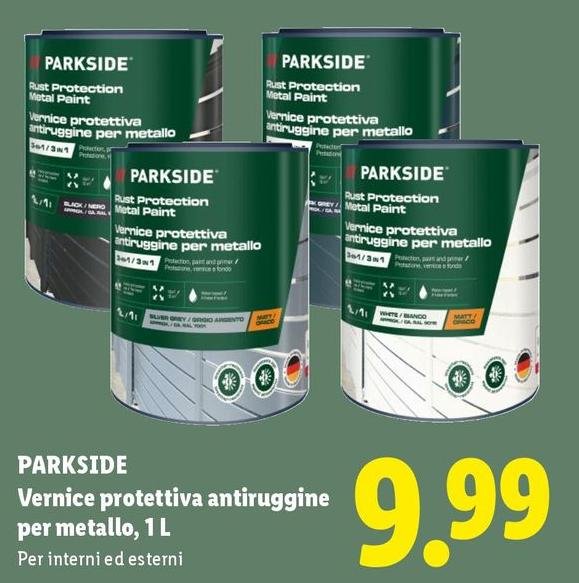 Parkside - Vernice Protettiva Antiruggine Per Metallo