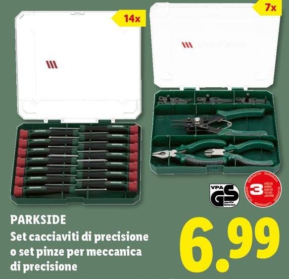 Parkside - Set Cacciaviti Di Precisione O Set Pinze Per Meccanica Di Precisione