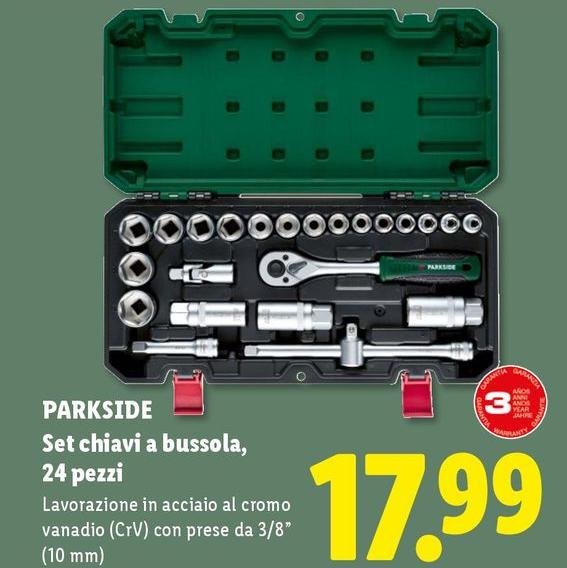 Parkside - Set Chiavi A Bussola