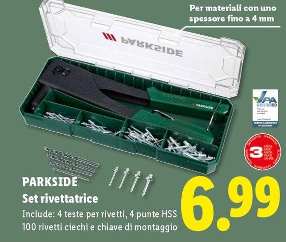 Parkside - Set Rivettatrice