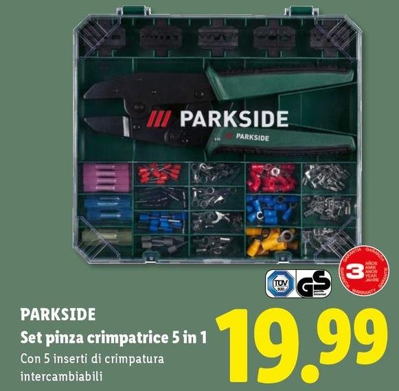 Parkside - Set Pinza Crimpatrice 5 In 1