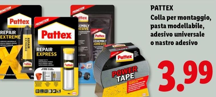 Pattex - Colla Per Montaggio, Pasta Modellabile, Adesivo Universale O Nastro Adesivo