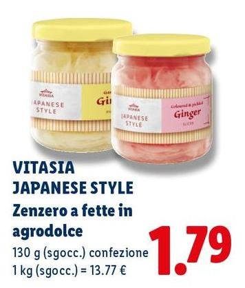 Vitasia Japanese Style - Zenzero A Fette In Agrodolce