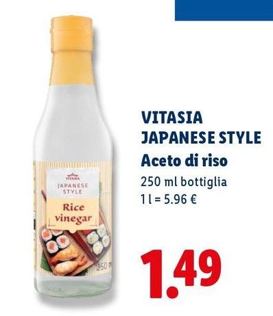 Vitasia Japanese Style - Aceto Di Riso