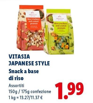 Vitasia Japanese Style - Snack A Base Di Riso