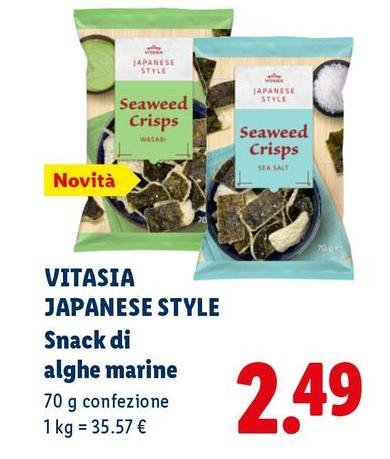 Vitasia Japanese Style - Snack Di Alghe Marine